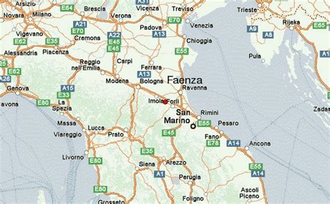 faenza italy map.